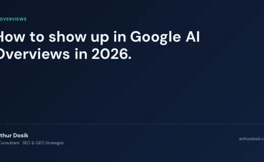 Google AI Overviews guide: how to get your content cited inside Google's AI-generated answers in 2026